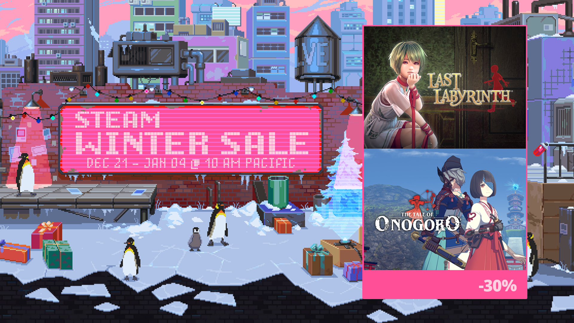 【Sale】Steam Winter Sale 2023で30％OFF(2024年1月5日(金)0300 JSTまで) オノゴロ物語